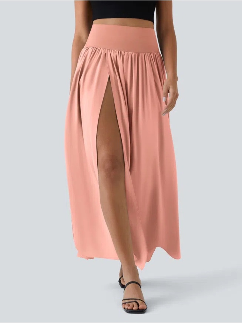 Breezeful™ High Waisted Split 2-in-1 Flowy Quick Dry Maxi #687